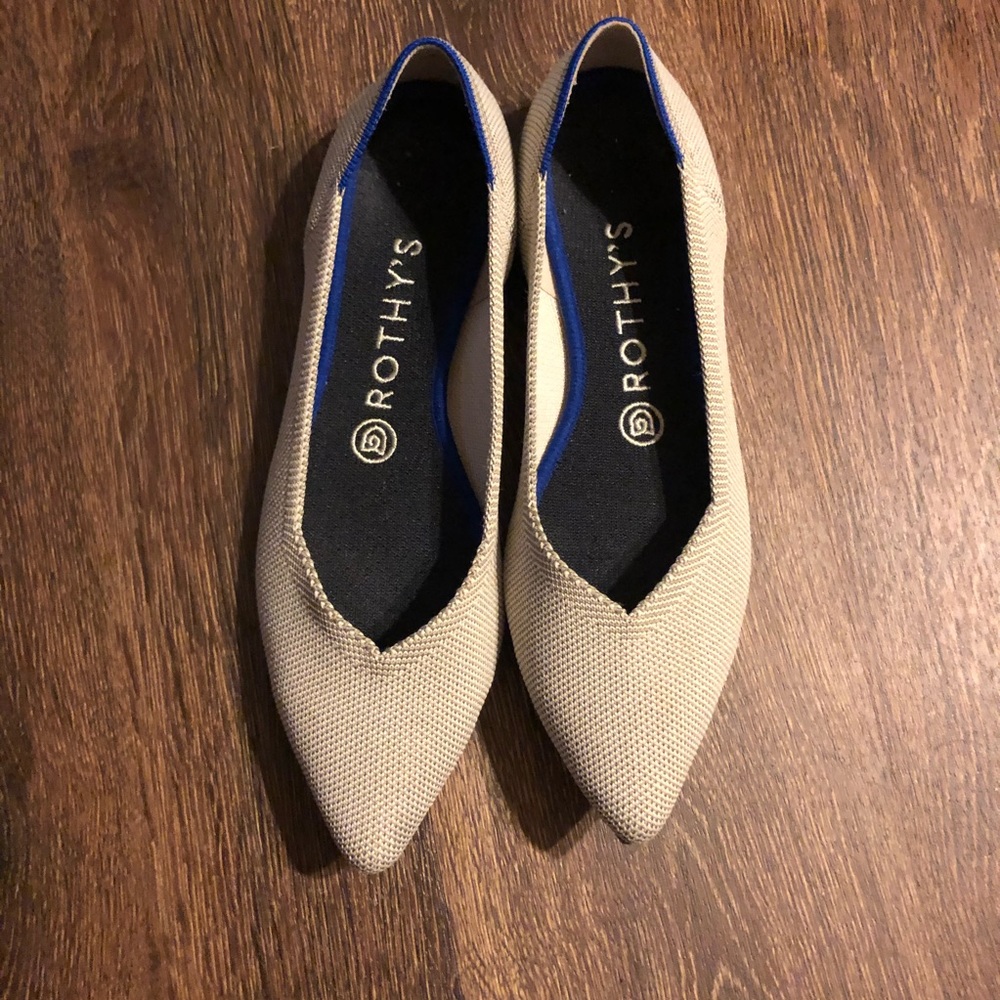 Rothy’s Size 8 Flax Point EUC